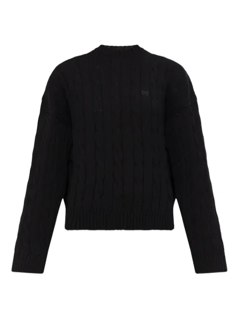 Balenciaga cable-knit sweater Black 834005T3379