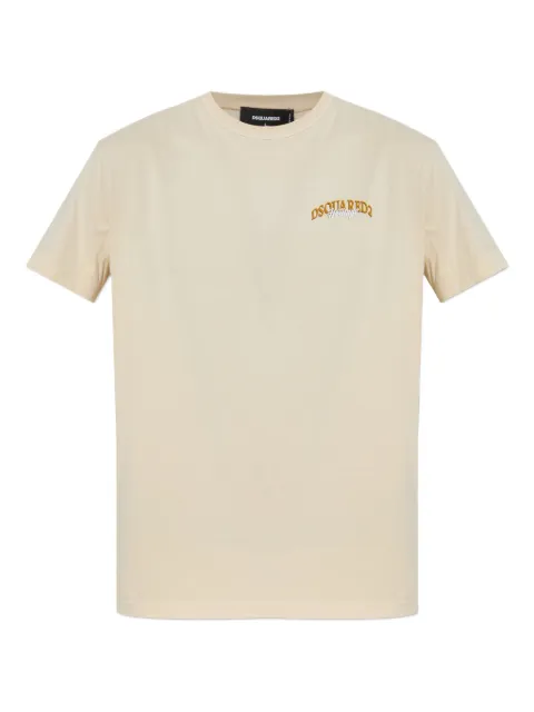 DSQUARED2 logo-embroidered cotton T-shirt S74GD1442D20035