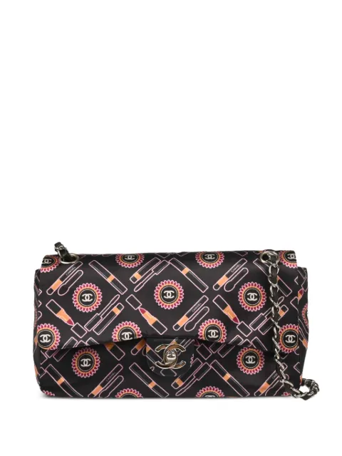 CHANEL Pre-Owned 2005 Lipstick Classic Single Flap shoulder bag Black 9325281