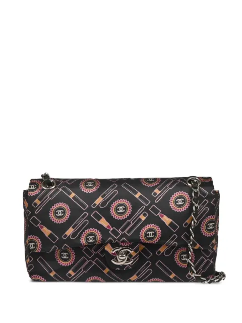 CHANEL Pre-Owned 2005 Lipstick Classic Single Flap shoulder bag Black 9074376