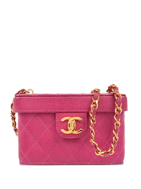 CHANEL Pre-Owned 1992 Vanity shoulder bag Pink 2363576