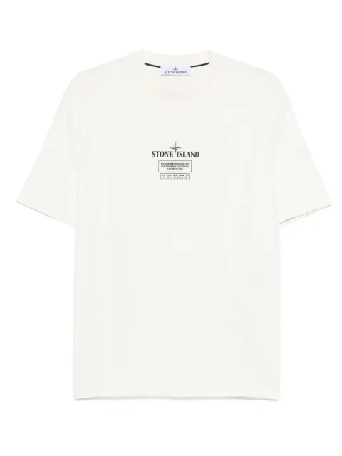 Stone Island logo-print cotton T-shirt Neutrals K2S152100037S0193