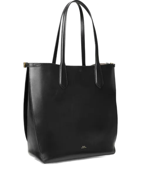 Polo Ralph Lauren Tote North-South leather tote bag Black 428962757002