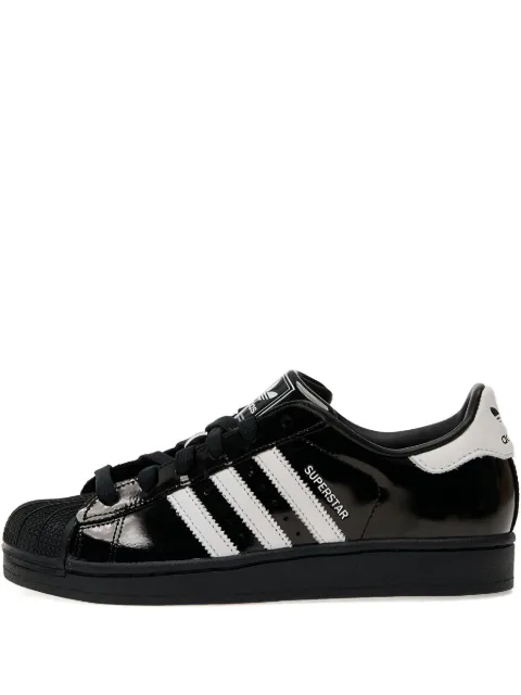adidas Superstar shell-toe 3-stripes logo sneakers Black JH7756