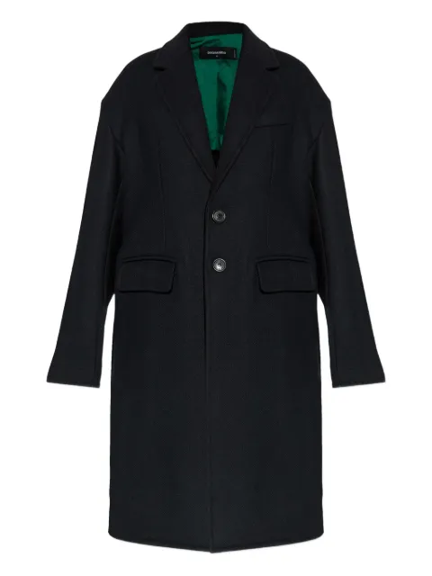 DSQUARED2 buttoned wool-blend coat Black S75AA0439D35255