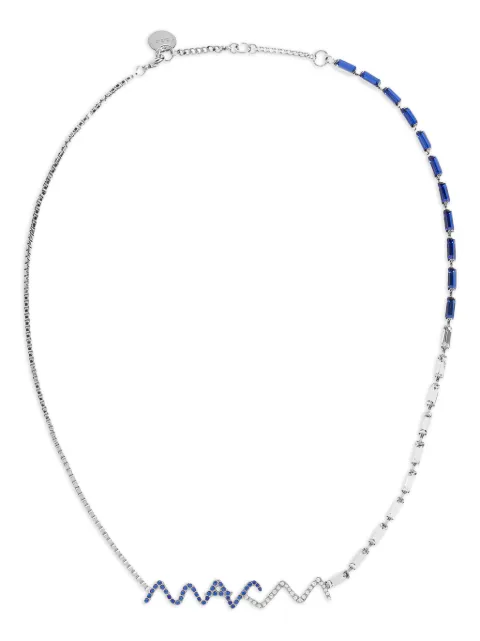 Marni sapphire-wave necklace Silver COMV0522A0P6527