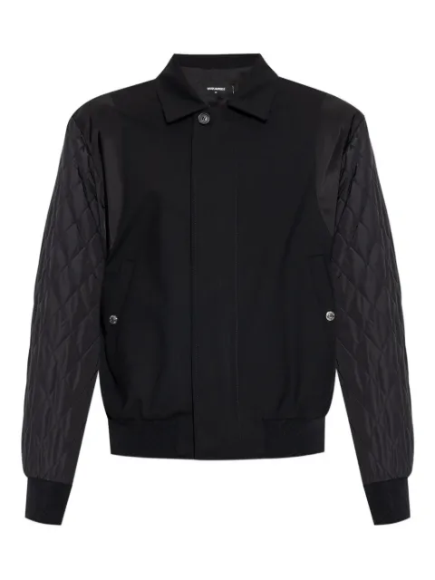 DSQUARED2 quilted-sleeve bomber jacket Black S74AM1596S40320