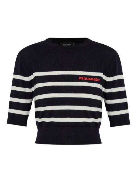 DSQUARED2 embroidered-logo T-shirt Black S75HA1393D13153