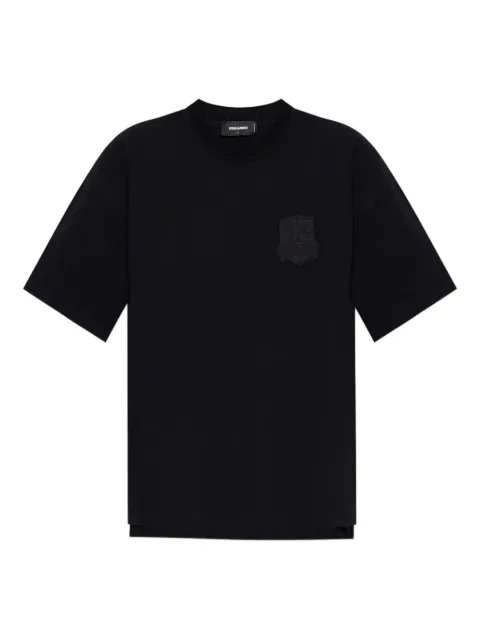 DSQUARED2 embroidered-badge cotton T-shirt Black S74GD1468D20071