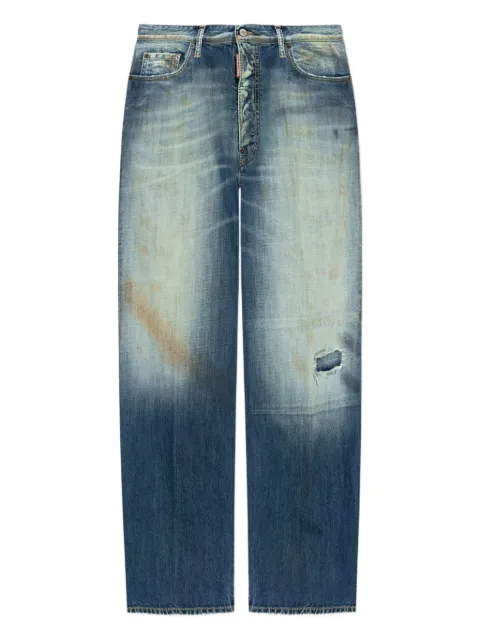 DSQUARED2 patch-detailing cotton jeans Blue S74LB1759D30011