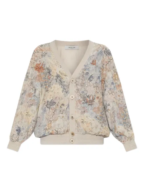 Golden Goose floral sequin-embellished cardigan Neutrals GWP02262P002150