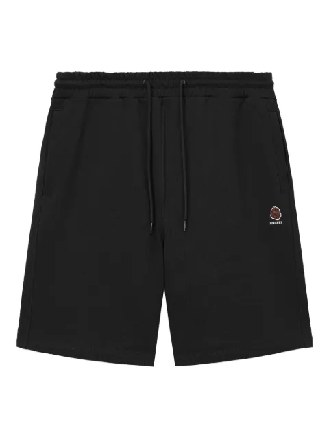 FINGERCROXX logo-embroidered drawstring shorts Black FFXSPM00836X