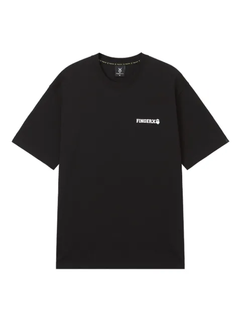 FINGERCROXX graphic-print cotton T-shirt Black FFXTEM00915X