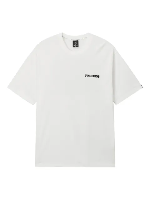 FINGERCROXX logo-print T-shirt White FFXTEM00915X