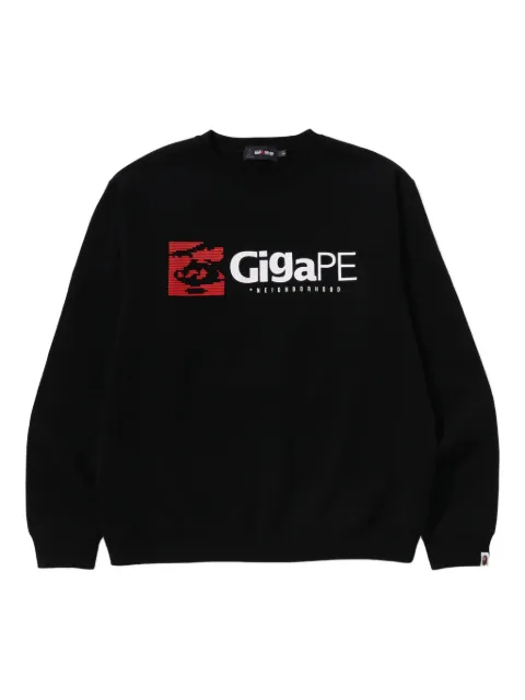 Neighborhood logo-print crew-neck sweatshirt Black 001SWK731902C