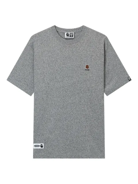 FINGERCROXX embroidered-logo T-shirt Grey FFXTEM00839X