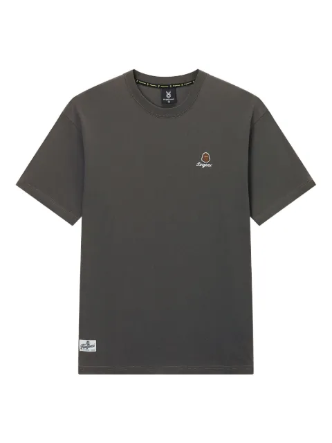 FINGERCROXX embroidered-logo cotton T-shirt Grey FFXTEM00907X