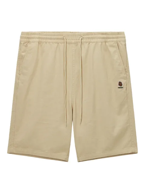 FINGERCROXX embroidered-logo shorts Neutrals FFXSPM00835X