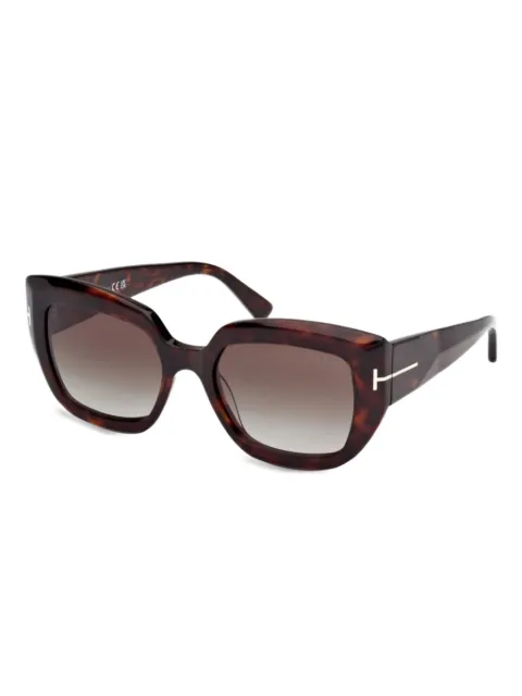 TOM FORD Eyewear Saltzman butterfly-frame sunglasses Brown FT1192