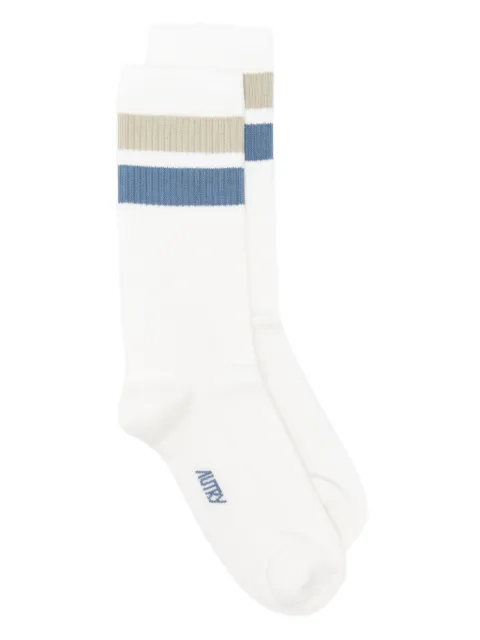 Autry striped socks White SOPUR8S1