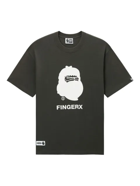 FINGERCROXX graphic-print T-shirt Green FFXTEM00846X