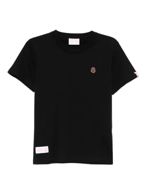 FINGERCROXX embroidered-logo patch T-shirt Black FFXTEW00860X