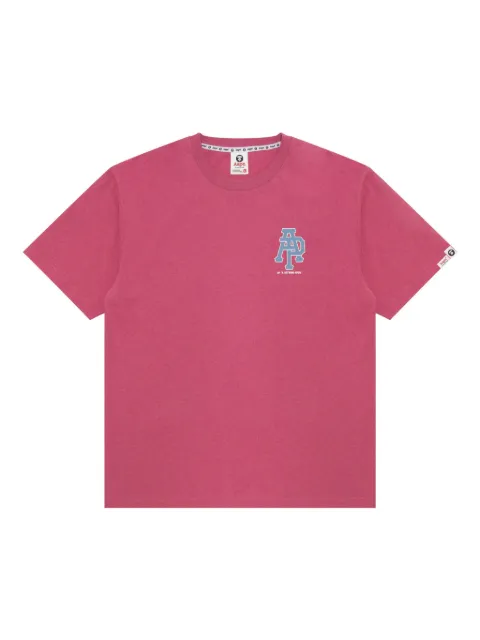 AAPE BY *A BATHING APE® logo-print crew-neck T-shirt Pink ATE1732XAP
