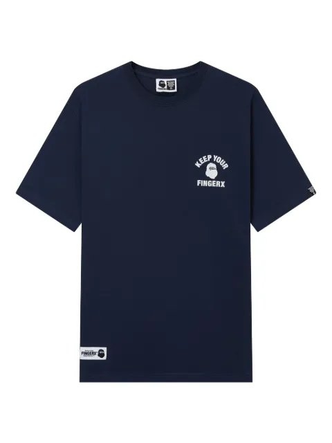 FINGERCROXX graphic-print T-shirt Blue FFXTEM00847X