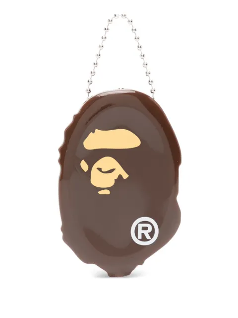 A BATHING APE® logo keyring Brown 001GDL201024F