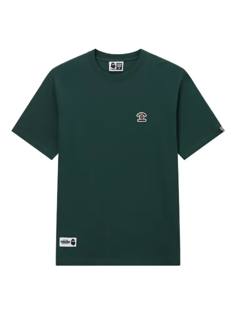 FINGERCROXX embroidered-logo T-shirt Green FFXTEM00841X