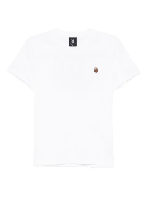 FINGERCROXX embroidered-logo patch T-shirt White FFXTEW00979X