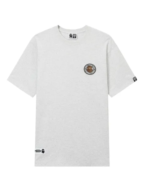 FINGERCROXX embroidered-logo T-shirt Grey FFXTEM00842X