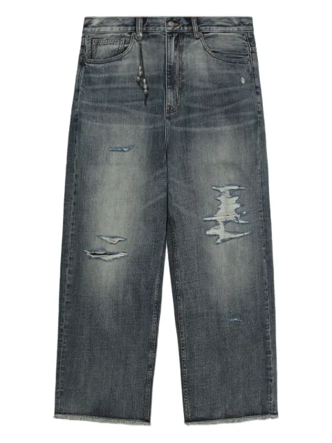 A BATHING APE® distressed loose-fit jeans Blue 001DPK701301M