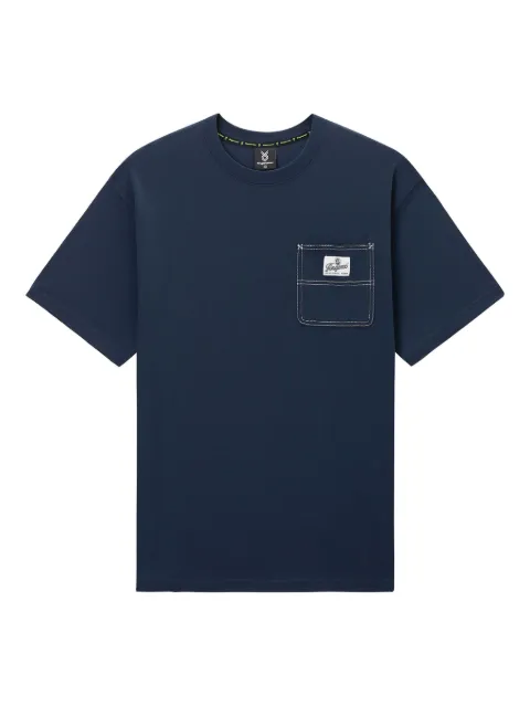 FINGERCROXX pocket-detail T-shirt Blue FFXTEM00924X