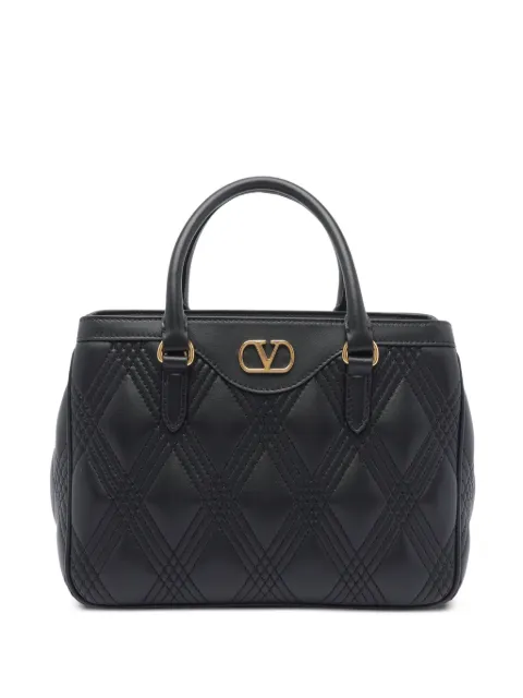 Valentino Garavani VLogo quilted leather handbag Black WB0R97MIC