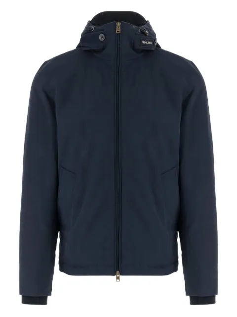 Woolrich hooded zip-front coat Blue CFWOOU2047MRUT37803