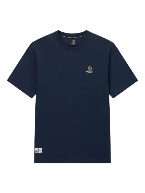FINGERCROXX embroidered-logo t-shirt Blue FFXTEM00907X