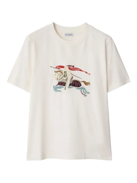 Burberry EKD embroidered cotton T-shirt White 8115146