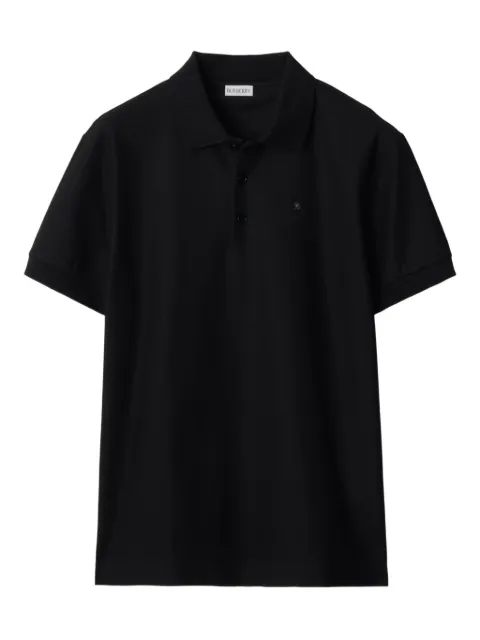 Burberry metal knight cotton polo shirt Black 8116183