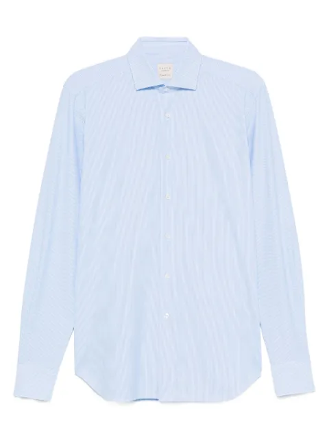 Xacus pinstripe long-sleeved shirt Blue ACT558ML91612