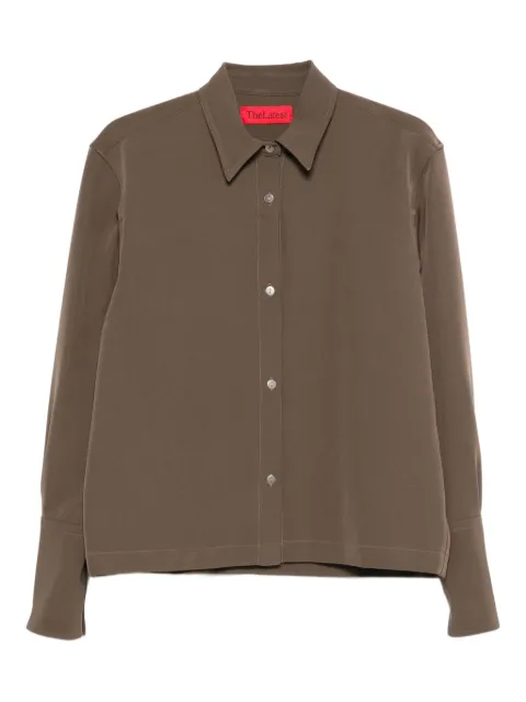 THELATEST Codie buttoned shirt Brown TLW04006J0094ABTP