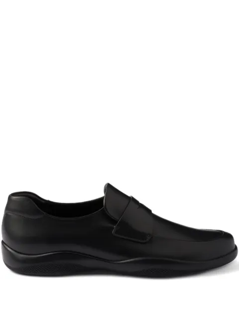 Prada Toblach leather loafers Black 4D3612FD001070