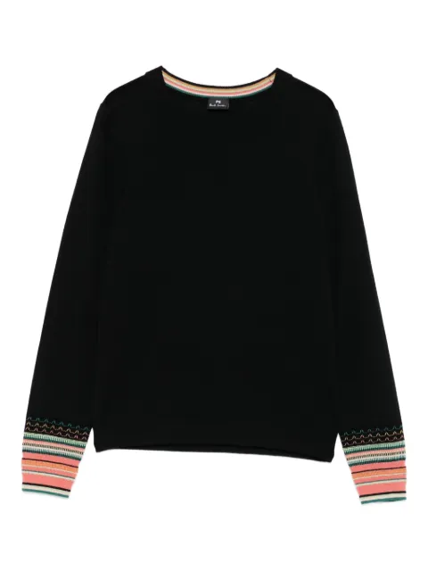 PS Paul Smith striped cuff sweater Black W2R577NT31327