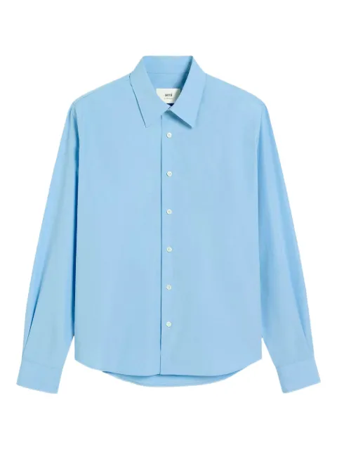 AMI Paris Ami de Coeur cotton shirt Blue HSH764CO0063