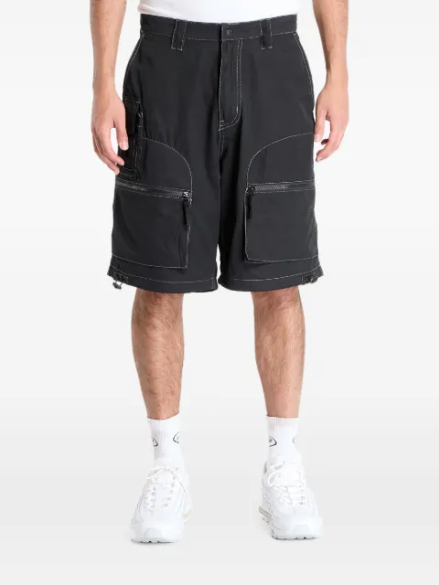 Pleasures Raider cargo shorts Black P25SU026BLACK