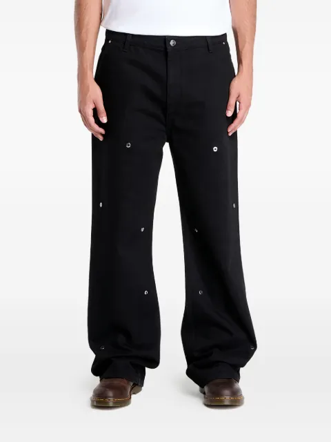 HELIOT EMIL stud-detail denim jeans Black PREAW25M10202BLK01