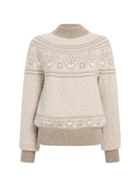 KHAITE Guy sweater in light multi Neutrals 18084615634