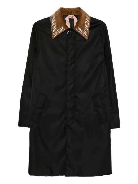 Nº21 studded-embellishment coat Black 25IN2M0N06152469000