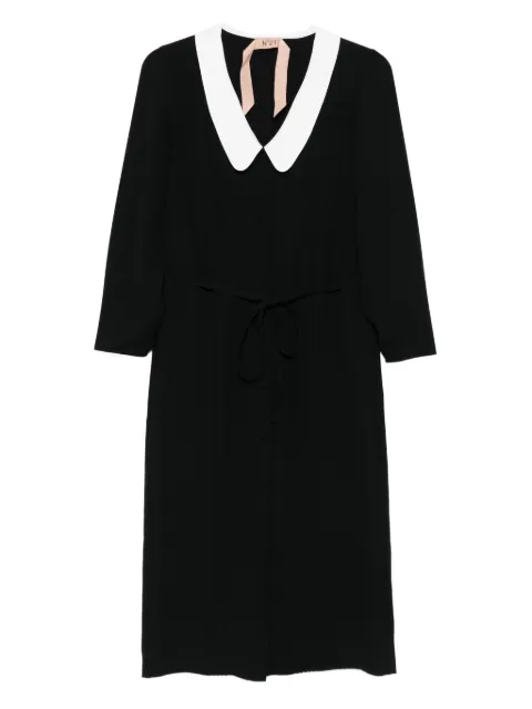 Nº21 Peter-Pan collar dress Black 25IN2M0H0815159