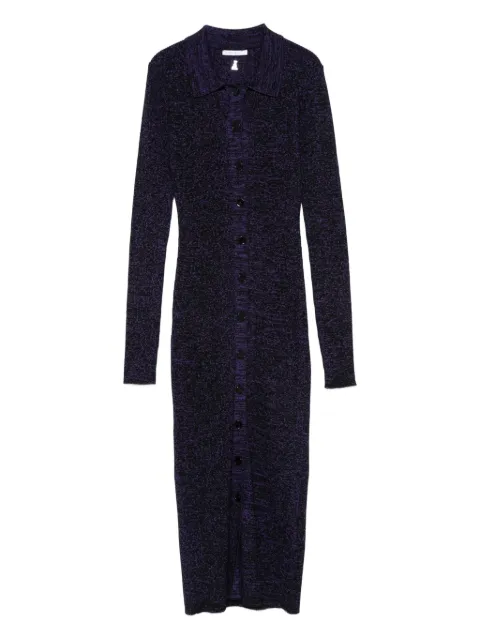 Patrizia Pepe polo-neck knitted midi dress Purple 8A1548K269